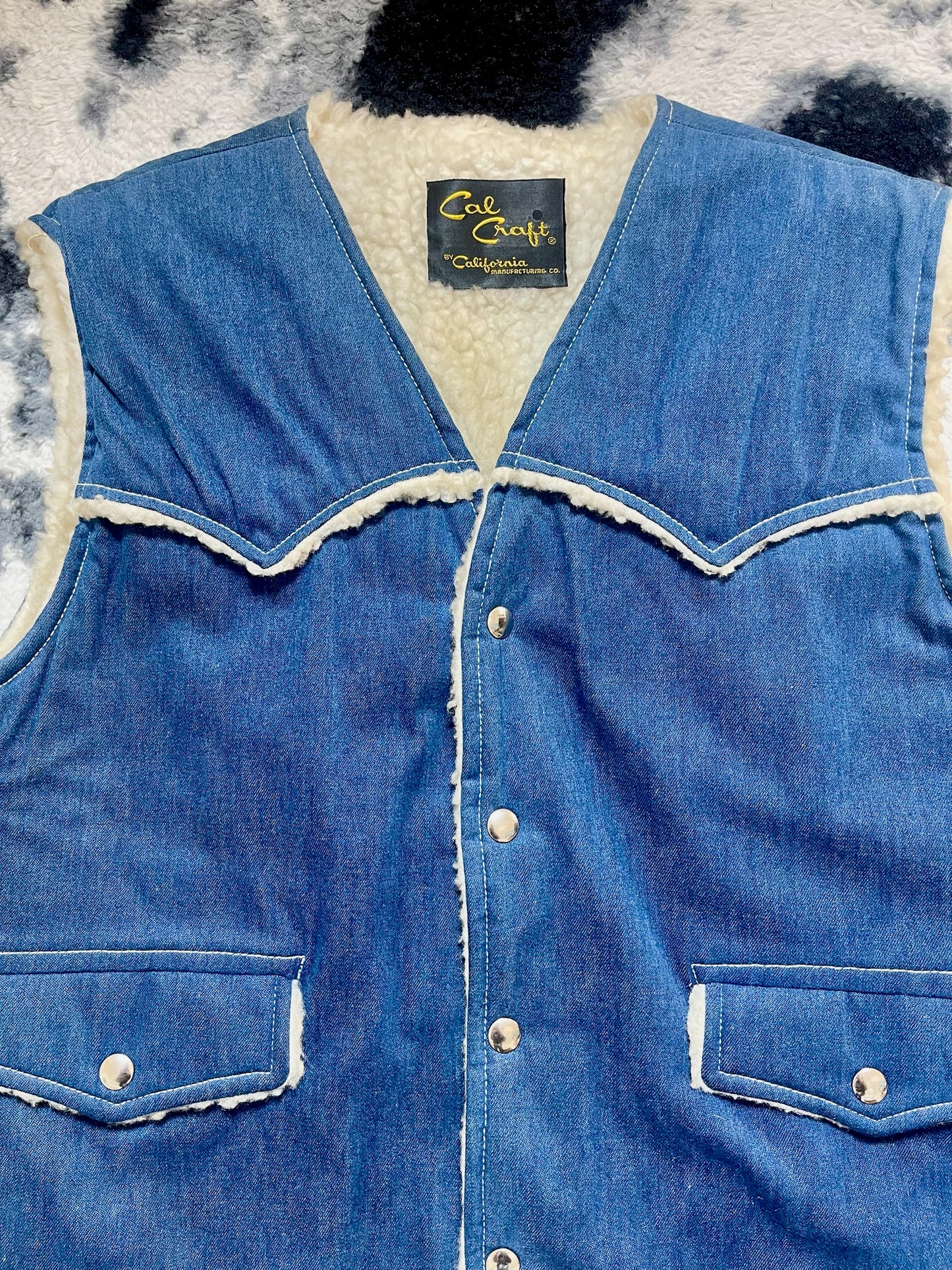 Cal Craft Vintage Denim Vest (L/XL)