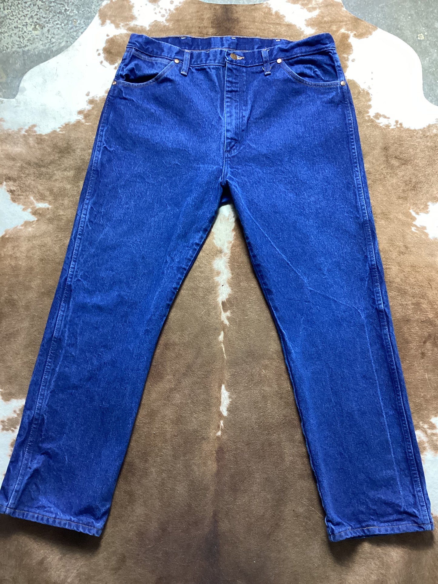 Vintage Wrangler Cowboy Cut Dark Blue Jeans 38x30