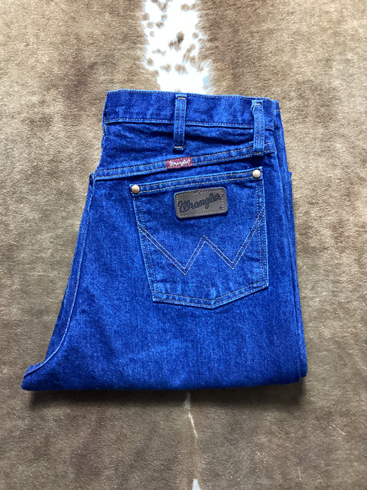Vintage Wrangler Cowboy Cut Dark Blue Jeans (34X38)