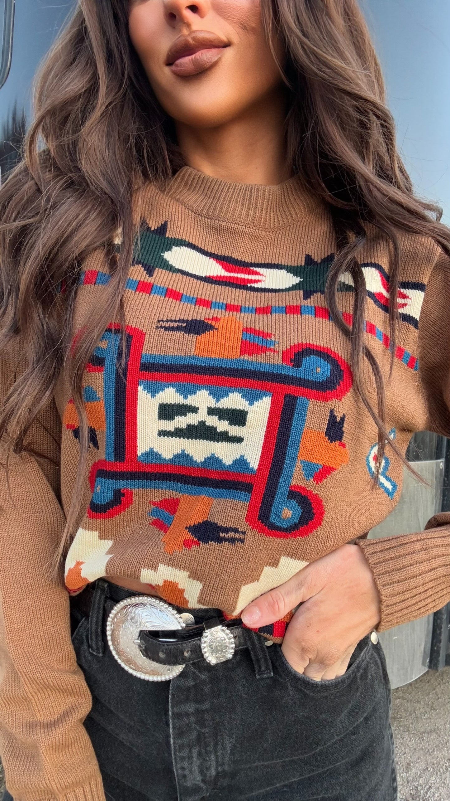 Southwest Cowboy Sweater (M)