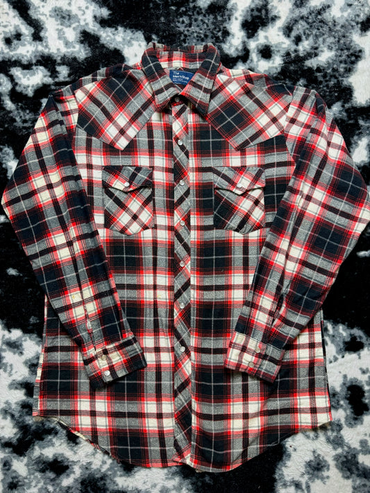 Red & Black Flannel Pearl Snap (XL)